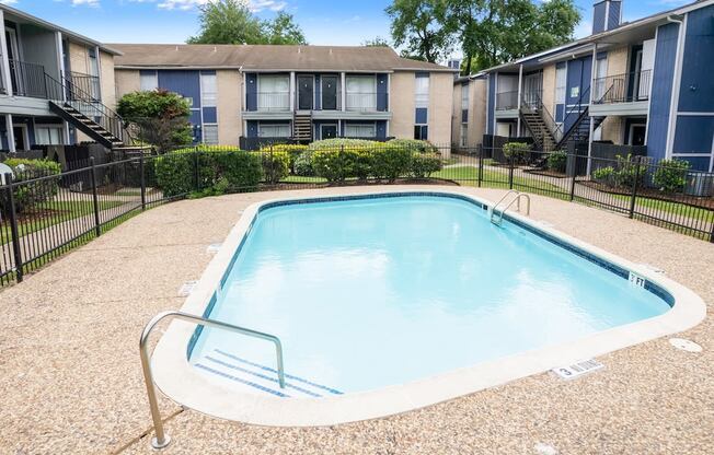 our apartments have a swimming pool in front of our buildings