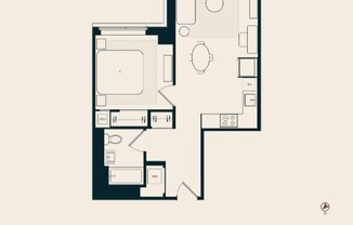 1 bed, 1 bath, $4,745, Unit 17F