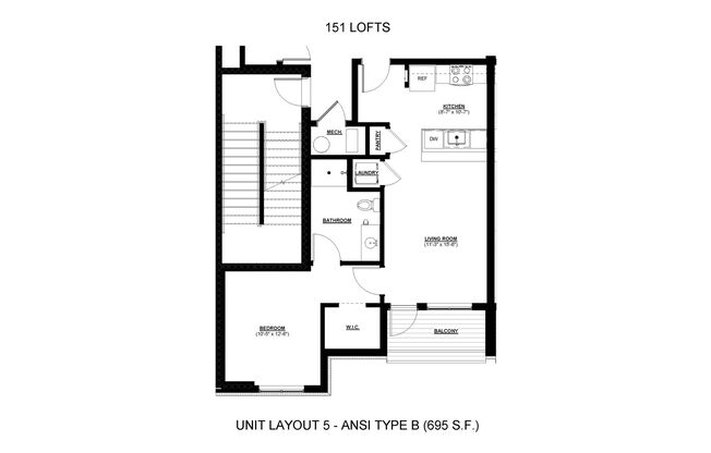 1 bed, 1 bath, 785 sqft, $1,465, Unit #521