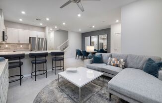 FULLY FURNISHED BRAND NEW TOWNHOME WITH 3 BEDROOMS + 2 CAR GARAGE