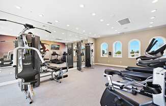 Fitness Center at LEVANTE APARTMENT HOMES, Fontana, California