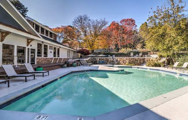 Sundeck and pool at Rosemont Vinings Ridge Apartments, 3200 Post Woods Dr. NW, 30339