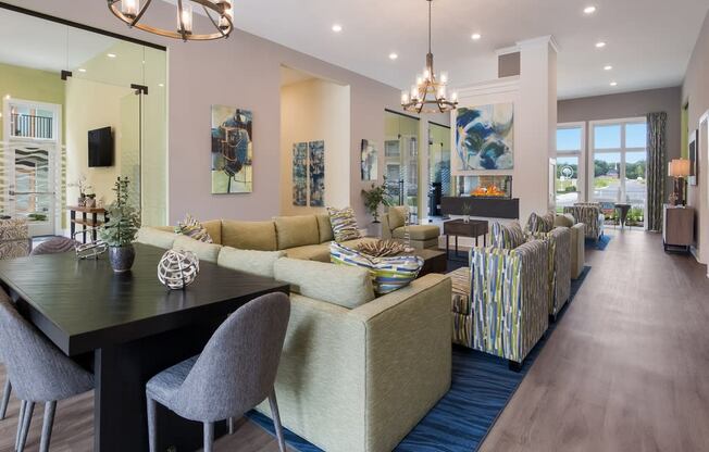 Club House Interior at Ardmore at the Trail, Indian Trail, North Carolina