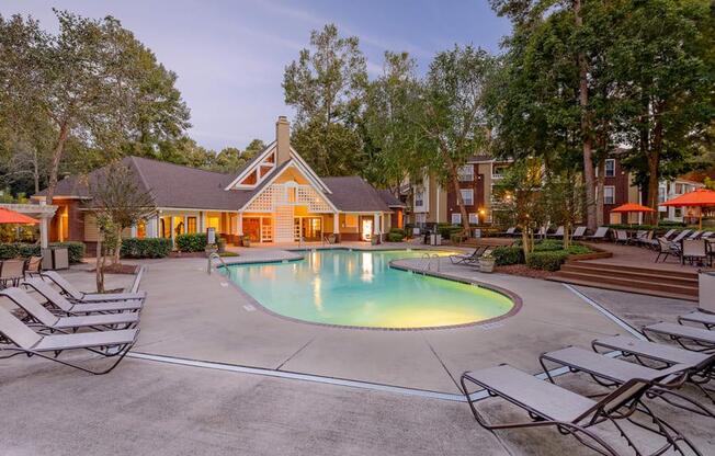 Twilight Pool at Waverly Place, North Charleston