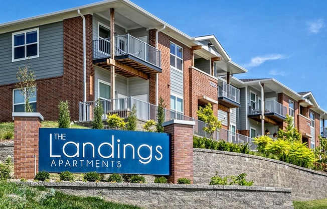 Community Outside View and Signage at Landings Apartments, The, 10215 Cape Cod Landing, Bellevue, 68123