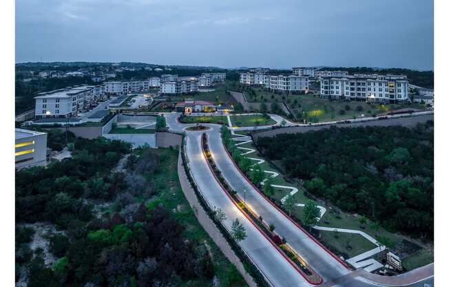 aerial view of Reveal Skyline apartments in San Antonio, TX