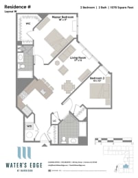 2 beds, 2 baths, 1,078 sqft, $2,895