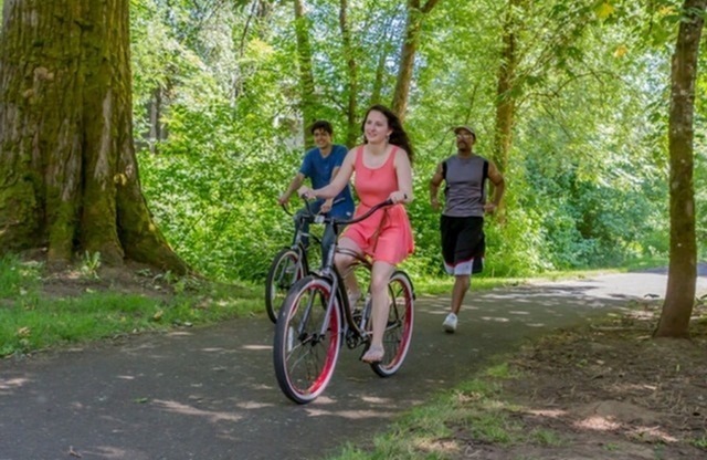 Access to Bike Trails at Forest Hills in Eugene, Oregon