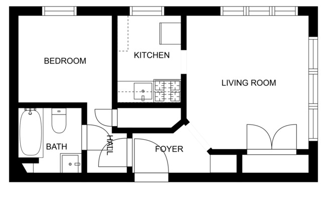 1 bed, 1 bath, $795, Unit 39