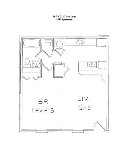 1 bed, 1 bath, 700 sqft, $725, Unit 108 - STILL OCCUPIED BY RESIDENT