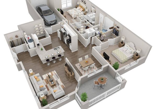 2 beds, 2 baths, 1,432 sqft, $2,221