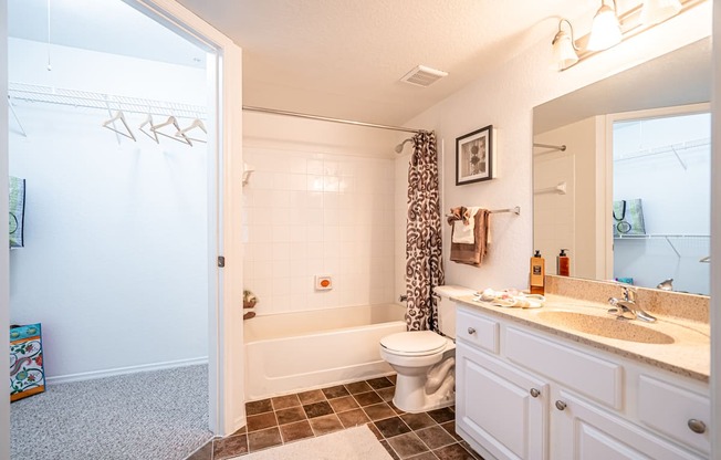 Model apartment home bathroom