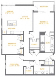 3 beds, 2 baths, 1,643 sqft, $3,011