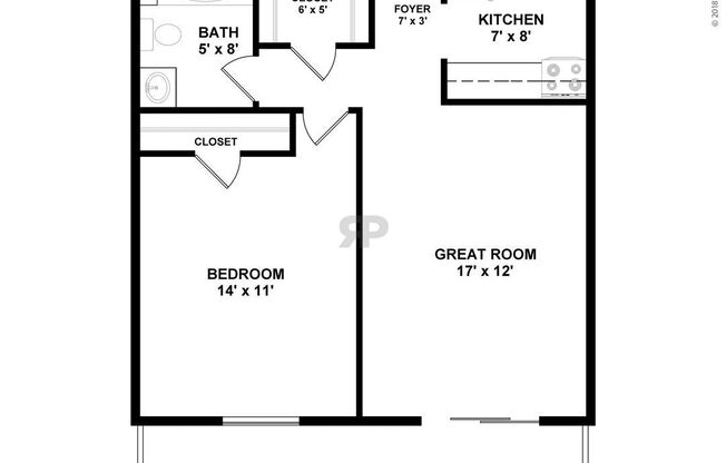 1 bed, 1 bath, 612 sqft, $1,146