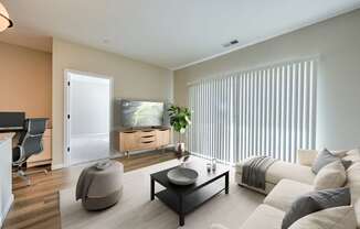 A Modern Living Room at Fairmont Apartments, Westerville, 43081