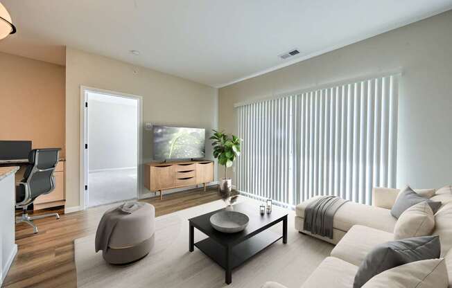 A Modern Living Room at Fairmont Apartments, Westerville, 43081