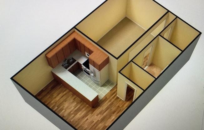 1 bed, 1 bath, 550 sqft, $610, Unit 1022