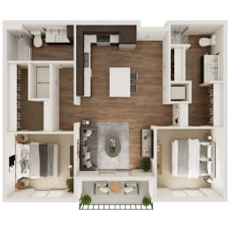 2 beds, 2 baths, 994 sqft, $1,575