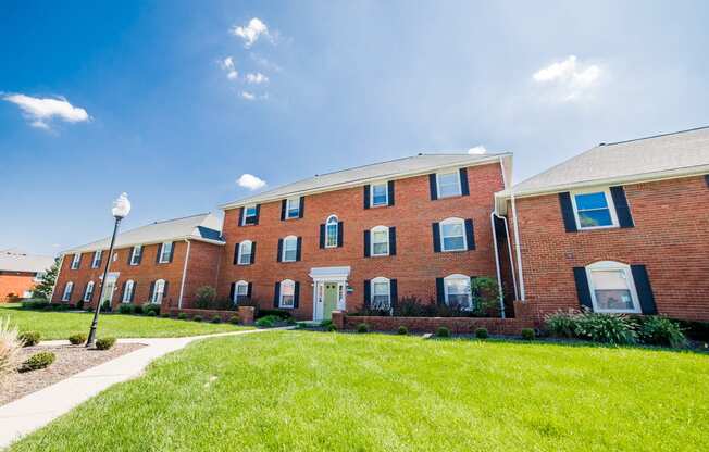 Building exterior at Barrington Estates Apartments, Indianapolis