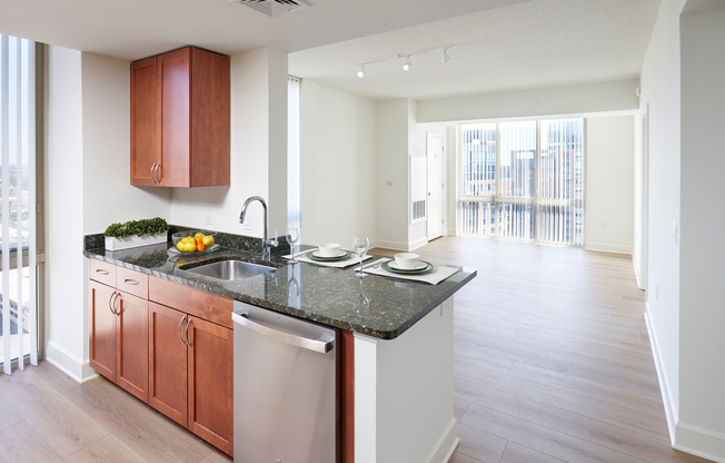 Modern urban living at its best. Enjoy a cohesive, upscale look with new wood-style flooring throughout the Sterling floor plan.