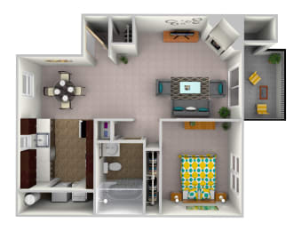 1 bed, 1 bath, 750 sqft, $1,299