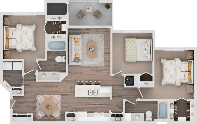 3 beds, 2 baths, 1,384 sqft, $2,150