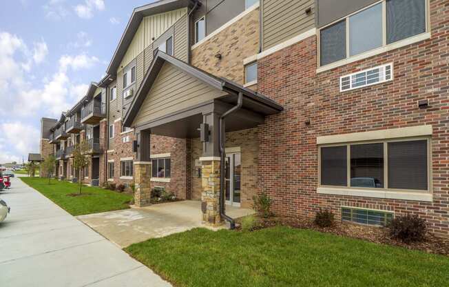 Controlled access entry at WH Flats new luxury apartments in south Lincoln NE 68516