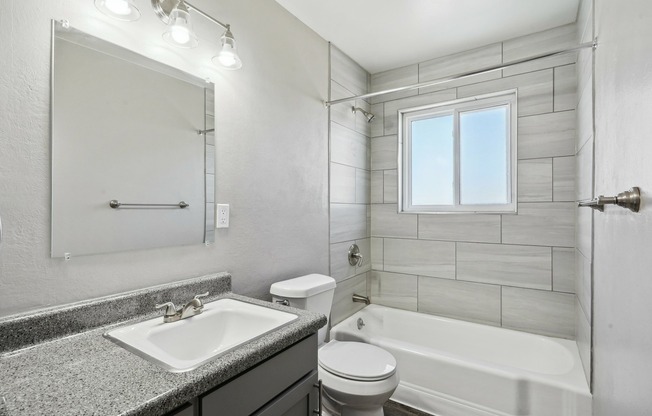 Renovated Bathroom with Vanity