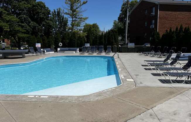 the swimming pool at our hotel