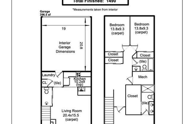 3 beds, 3 baths, 1,564 sqft, $2,200, Unit 3812 Manhattan #3