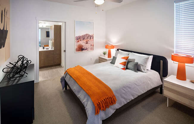 Bedrooms include ceiling fans and carpeted floors