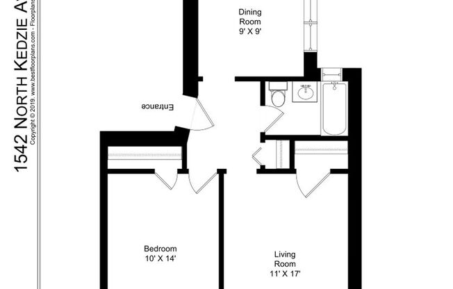 1 bed, 1 bath, 732 sqft, $1,495, Unit 1542-3O