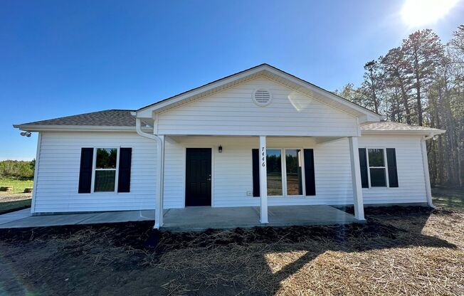 Brand New Spacious 3 Bedroom, 2 Bathroom Home Conveniently Located off Interstate 85