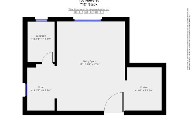 Studio, 1 bath, 300 sqft, $1,435, Unit Unit 112