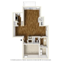 1 bed, 1 bath, 913 sqft, $1,334