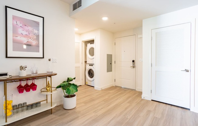 Full size washer and dryer at The Chandler in North Hollywood