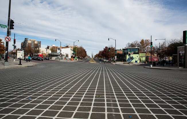 Street Print XD crosswalk and DuraTherm intersection near petworth station apartments in washington dc