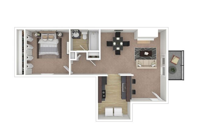 1 bed, 1 bath, 760 sqft, $1,180, Unit 11-1103
