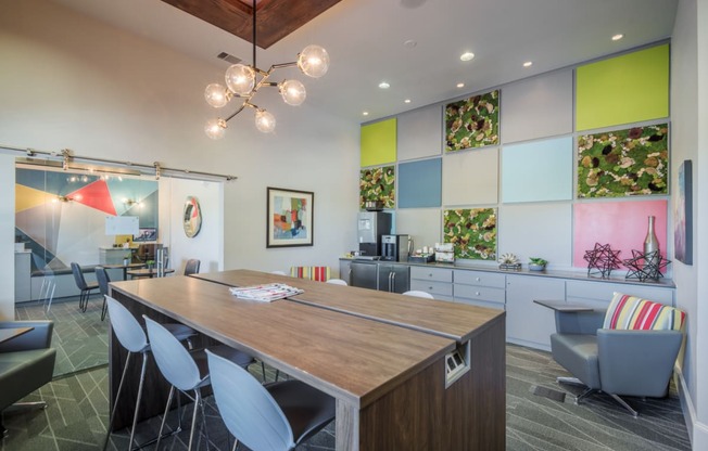 Resident cafe  at Parmer Place Apartments in Austin