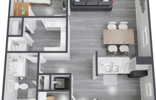 1 bed, 1 bath, 725 sqft, $899