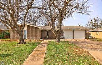 THREE BEDROOM WITH A TWO CAR GARAGE