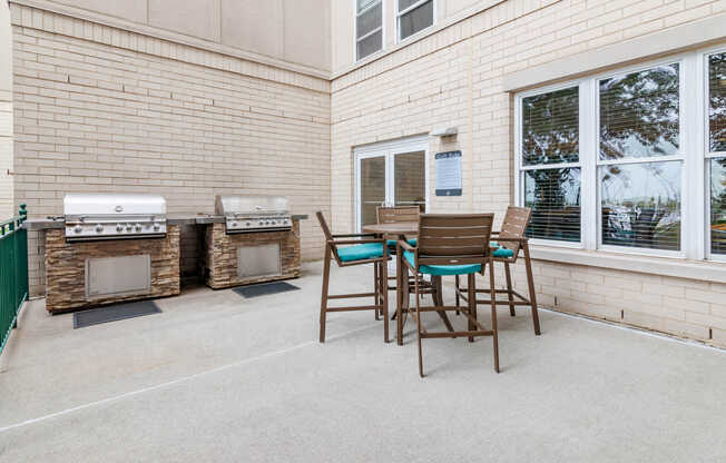 Community Patio with BBQ Area