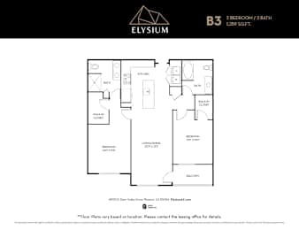 2 beds, 2 baths, 1,289 sqft, $2,735