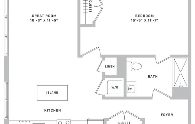 1 bed, 1 bath, 718 sqft, $2,595, Unit 26-507