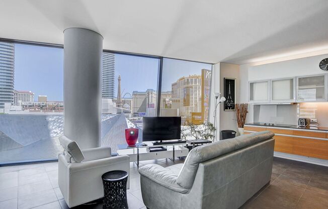 Veer Towers 802W- Stunning Strip and City Views from this Fully Furnished 2Bd/2Ba Residence