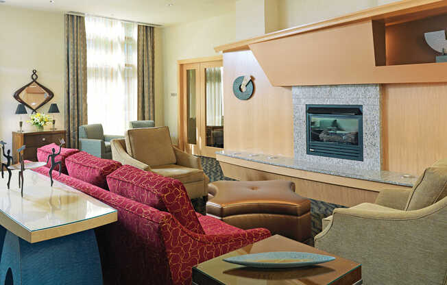 Asteria Lounge with Fireplace