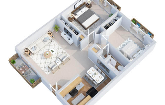 2 beds, 1 bath, 750 sqft, $1,550, Unit 43