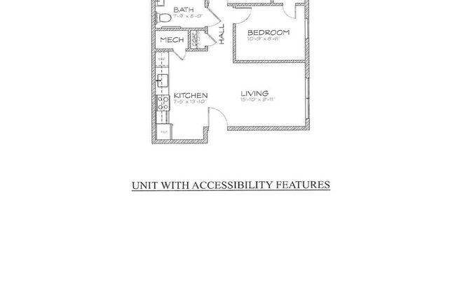 2 beds, 1 bath, 735 sqft, $1,425, Unit 1220B