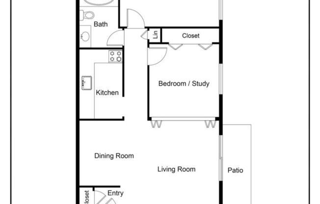 1 bed, 1 bath, 700 sqft, $800