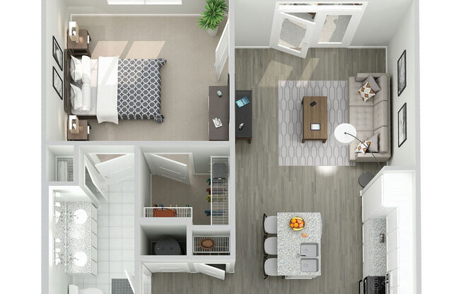 1 bed, 1 bath, 726 sqft, $1,530
